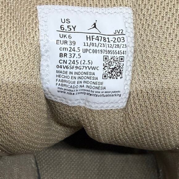Nike Air Jordan 1 Mid Legend Light Brown Khaki GS HF4781-203 Size 6.5Y main image 8